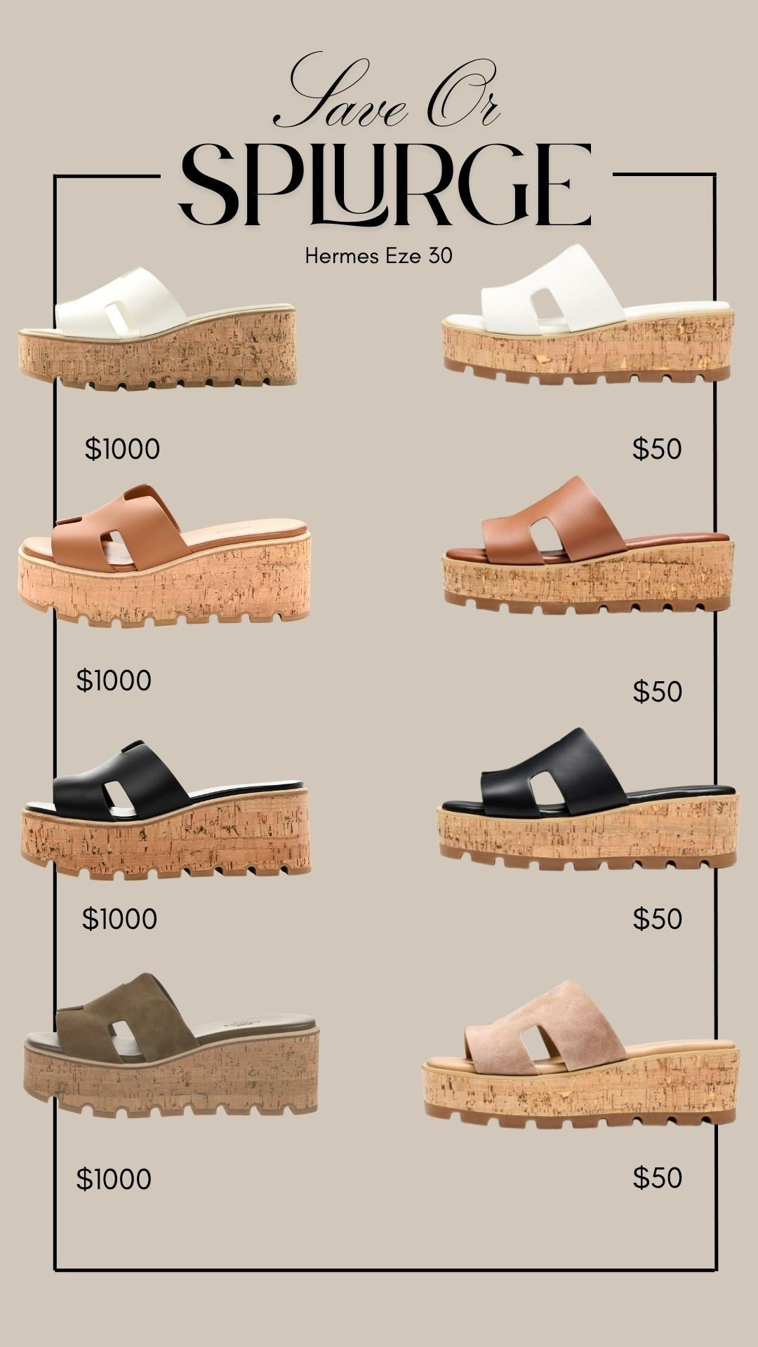 Save or Splurge Hermes Eze 30 Edition! I found these lookalikes for under $50! 

Hermes, Eze 30, Hermes Eze 30, Lookalikes, Save or Splurge, Sandals, Emily Ann Gemma

#LTKSaleAlert #LTKSeasonal #LTKmomlife