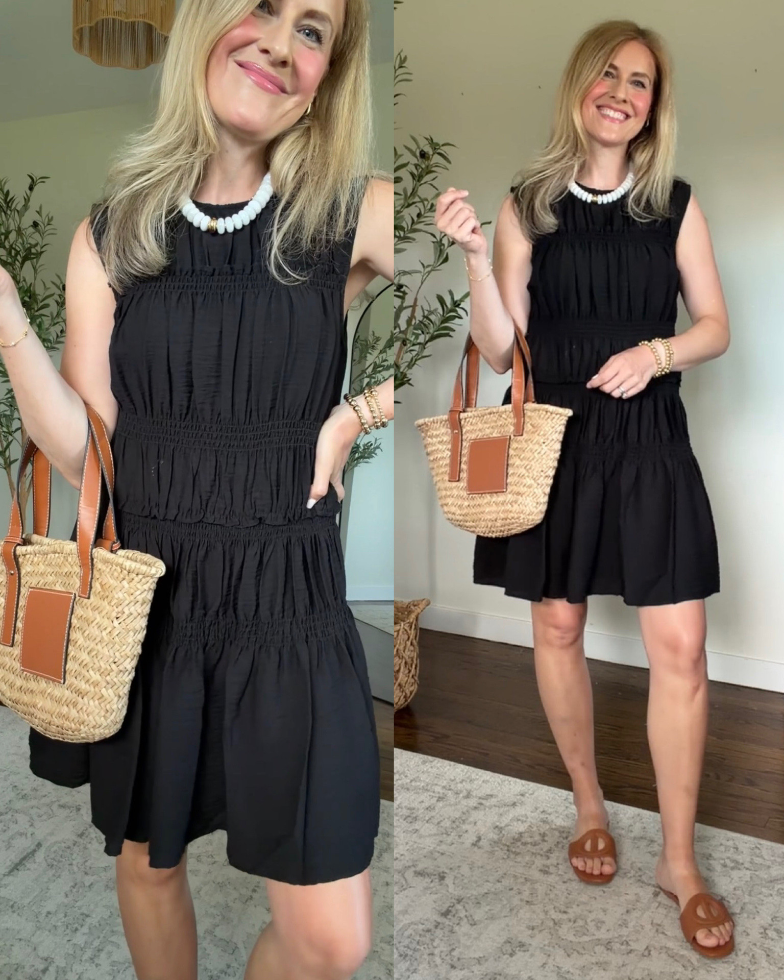 Walmart smocked mini dress, grabbed this on clearance in size large and it works. Otherwise I’d get a medium. #walmartfashion

#LTKOver40