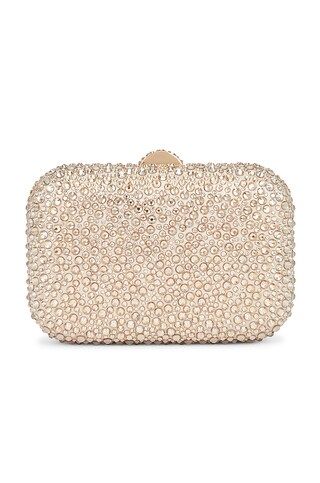 olga berg Casey Hot Fix Encrusted Clutch in Champagne from Revolve.com | Revolve Clothing (Global)