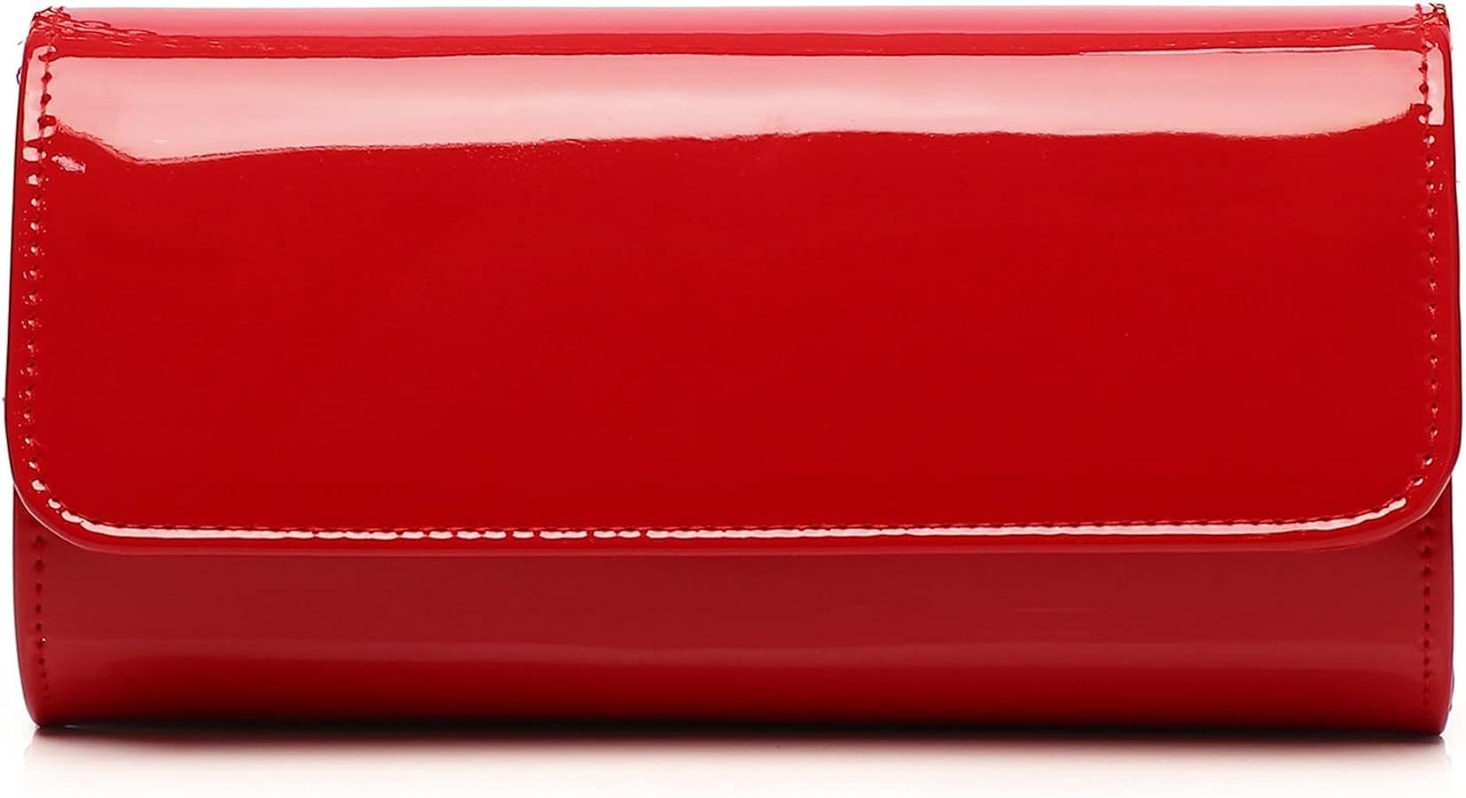 Patent Leather Envelope Clutch for Women Stylish Evening Handbag with Detachable Chain, Perfect f... | Amazon (US)