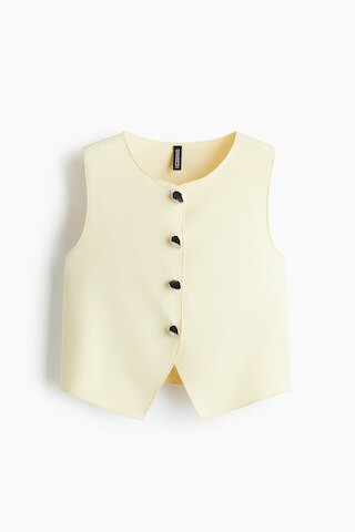 H & M - Jersey Vest - Light Yellow | H&M (US + CA)