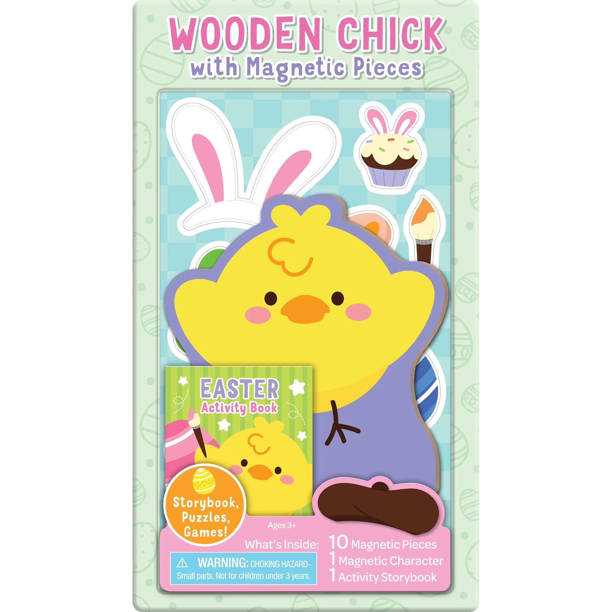 Easter Chick Wooden Magnetic Dress Up Doll with 10 Clothing & Accessory Pieces | Walmart (US)