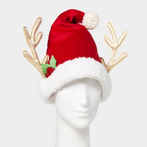 Reindeer Ears Santa Hat Red - Wondershop™ | Target