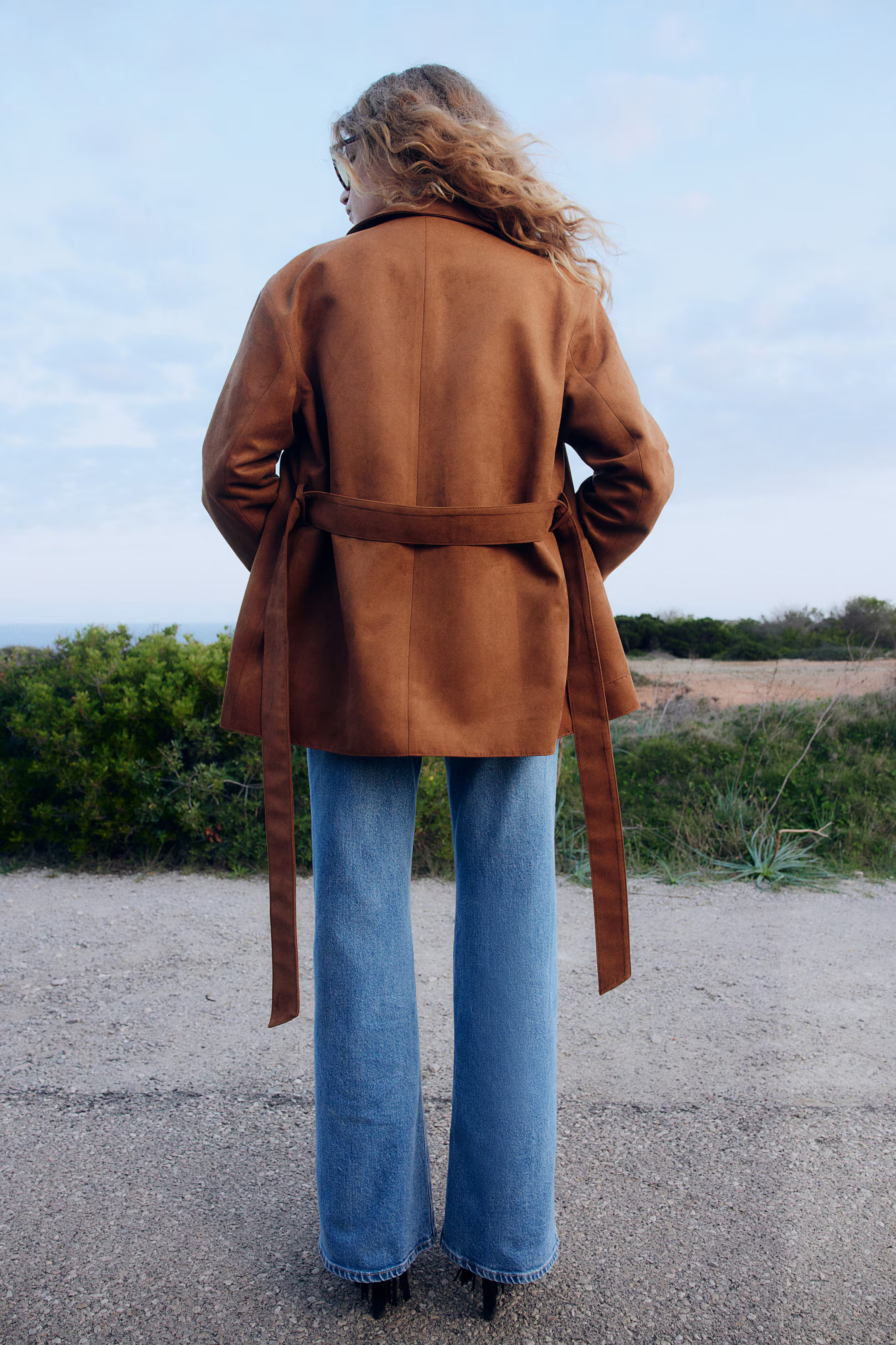 Tie-Belt Jacket - Brown - Ladies | H&M CA | H&M (US + CA)