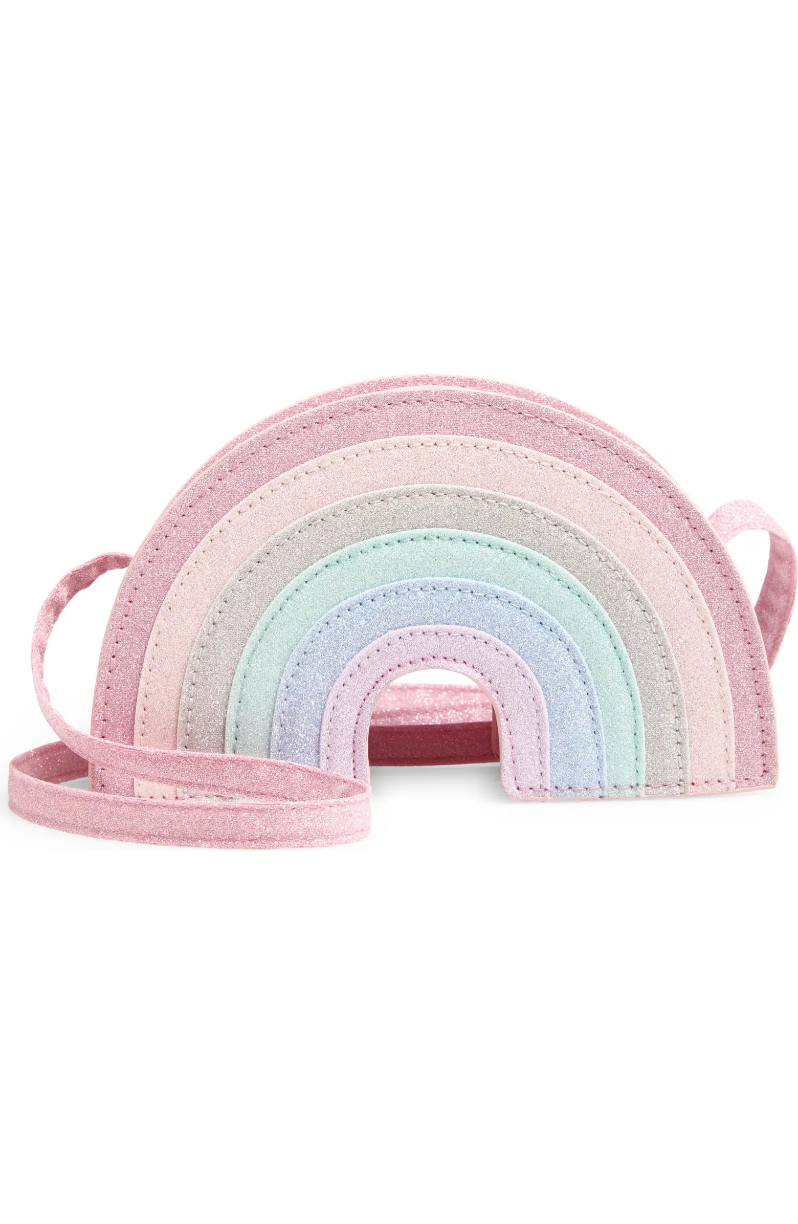 Kids' Glitter Rainbow Crossbody Bag | Nordstrom