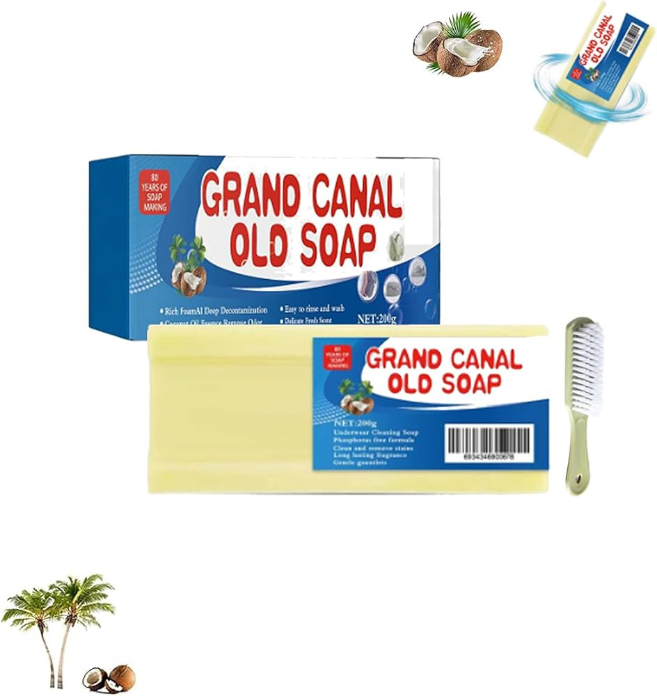 Grand Canal Soap, Grand Canal Old Soap with Brush, Grand Canal Old Soap, Grand Canal Soap Bar for... | Amazon (US)