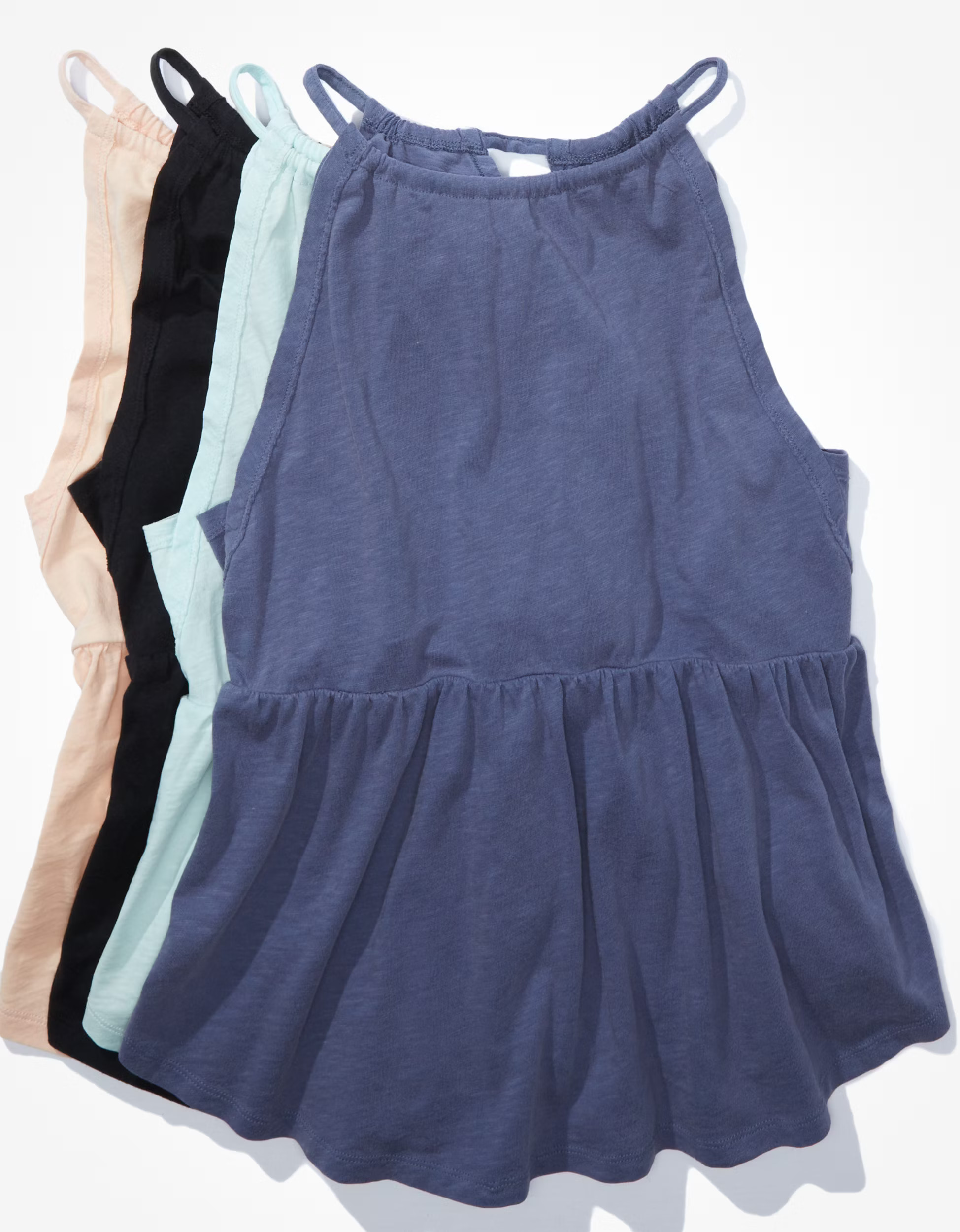 AE High Neck Babydoll Halter Top | American Eagle Outfitters (US & CA)