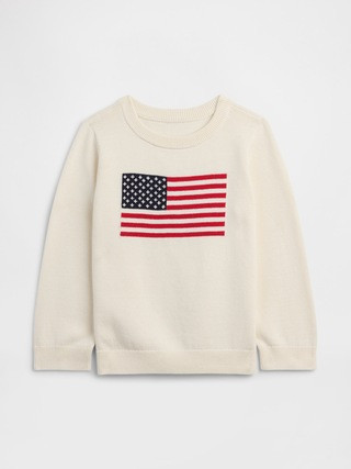 babyGap Americana Crewneck Sweater | Gap Factory