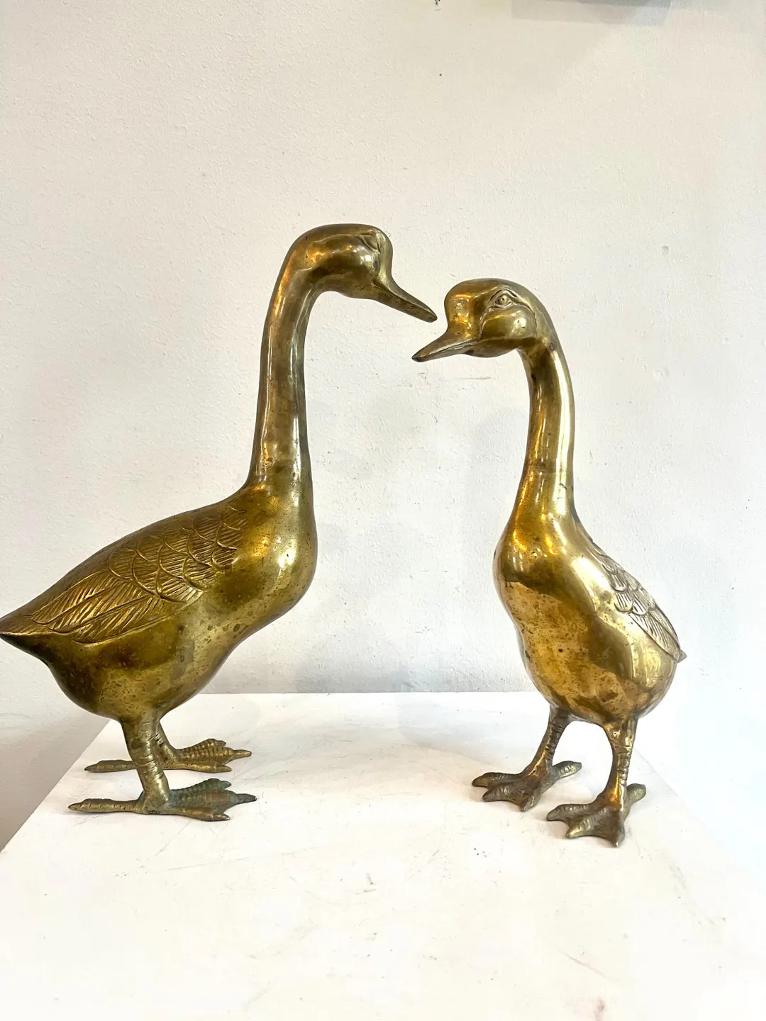 Two Vintage Brass Ducks - Etsy | Etsy (US)