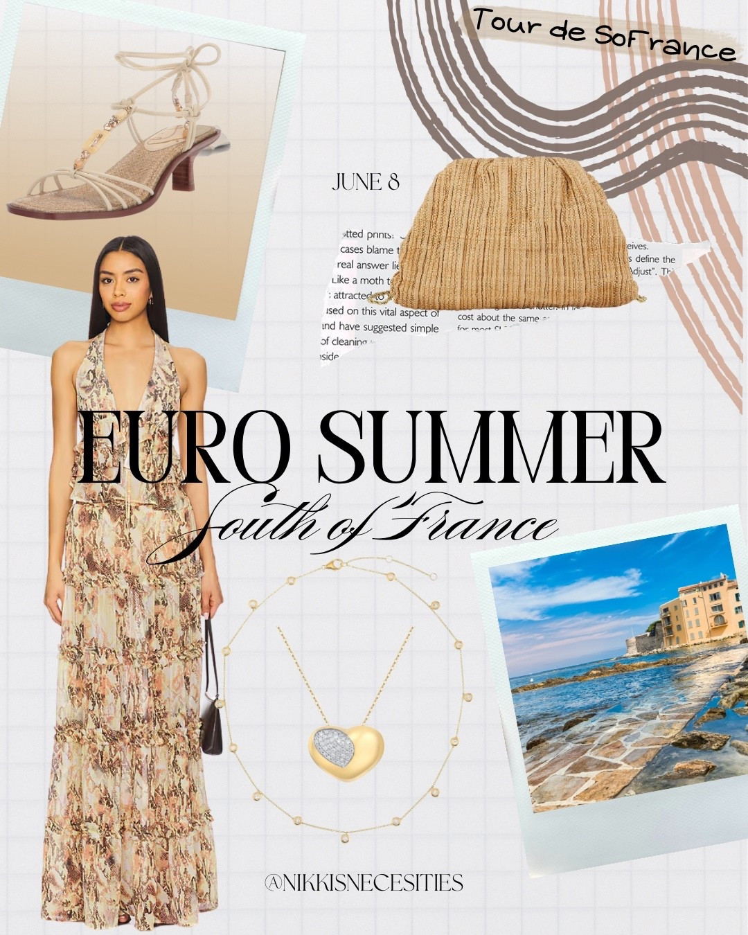 ASTR 
Beach clutch 
Vacation inspo 
St tropez outfit 
Sam Edelman sandals 
Kitten heels 
Summer outfit inspo 
Brunch outfit inspo 
Beach club outfit ideas #LTKSummerEdit 

#LTKStyleTip #LTKSeasonal