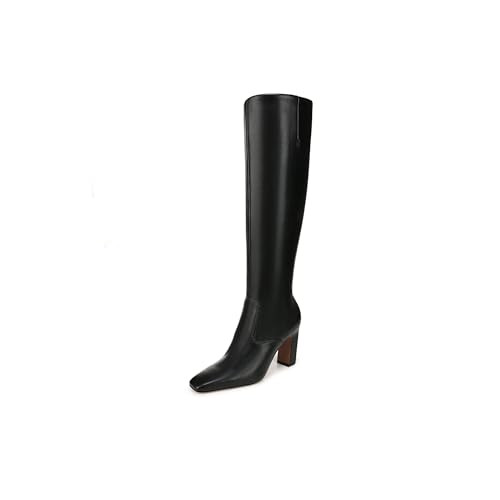 Franco Sarto Womens Bowman Classic Knee High Boot Black Stretch Wide Calf 5.5 M | Amazon (US)