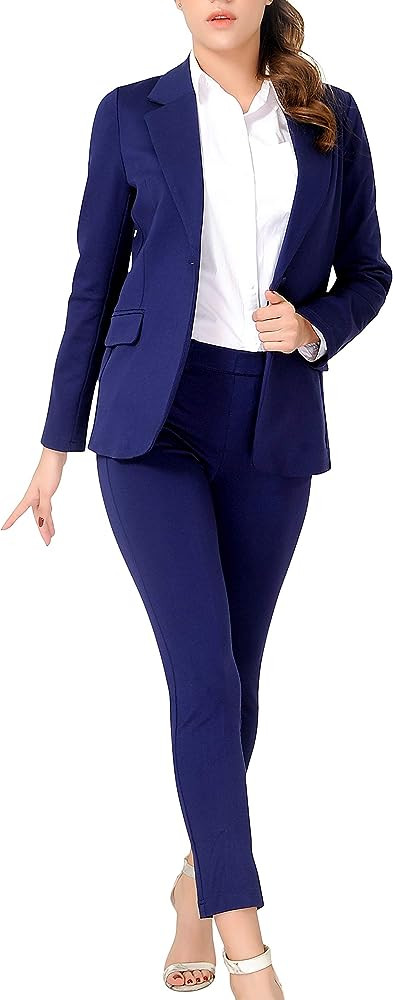 Marycrafts Women's Business Blazer Pant Suit Set for Work | Amazon (US)