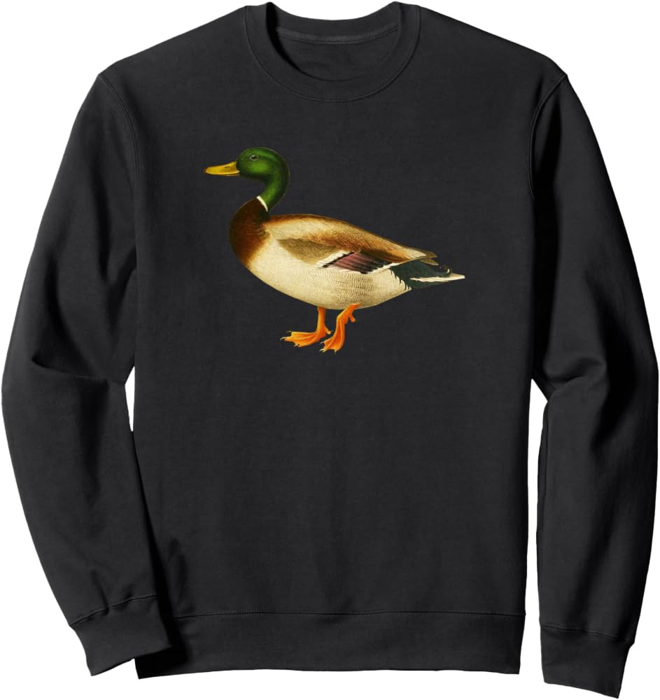Mallard Duck Sweatshirt Cute Duck Wild Duck Lover Gift Sweatshirt | Amazon (US)