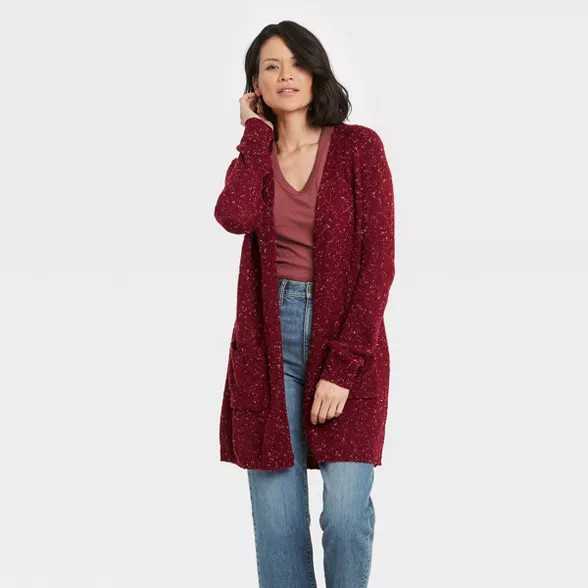 Women's Long Sleeve Marled Open Cardigan - Knox Rose™ | Target