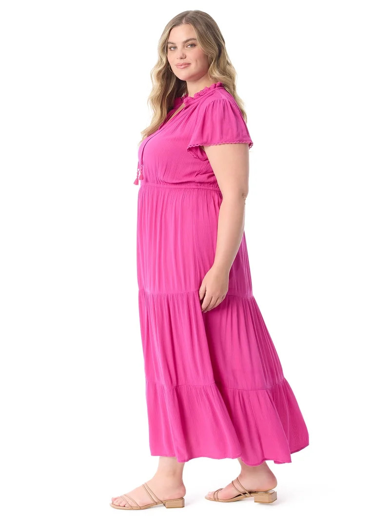 Jessica Simpson Women's and Women's Plus Lexie Maxi Dress, Sizes XS-5X - Walmart.com | Walmart (US)