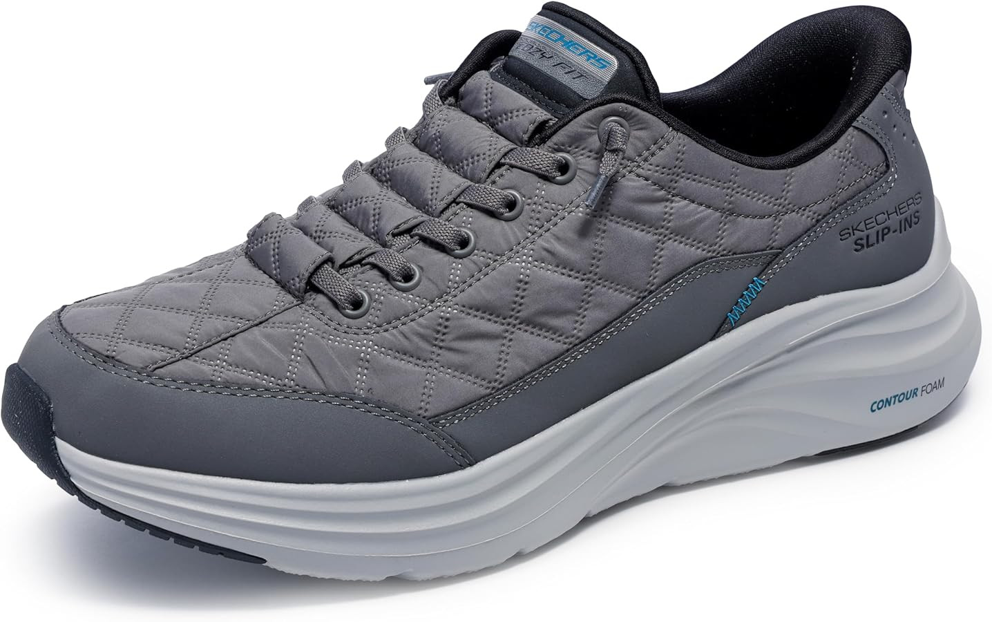 Skechers Mens Contour Foam Cozy Fit Hands Free Slip-in | Amazon (US)
