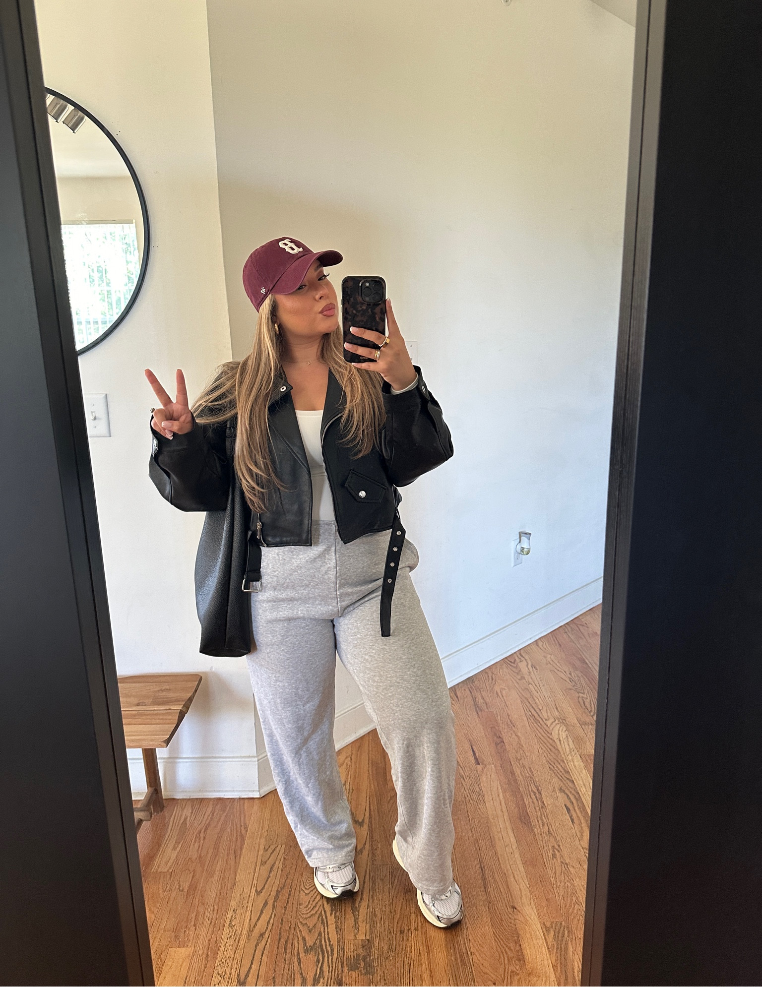 Casual Fall Outfit 👟🖤

Sweats size L 
Top size L
Jacket M (Dupe linked that’s also oversized) 


#LTKSeasonal #LTKMidsize #LTKStyleTip