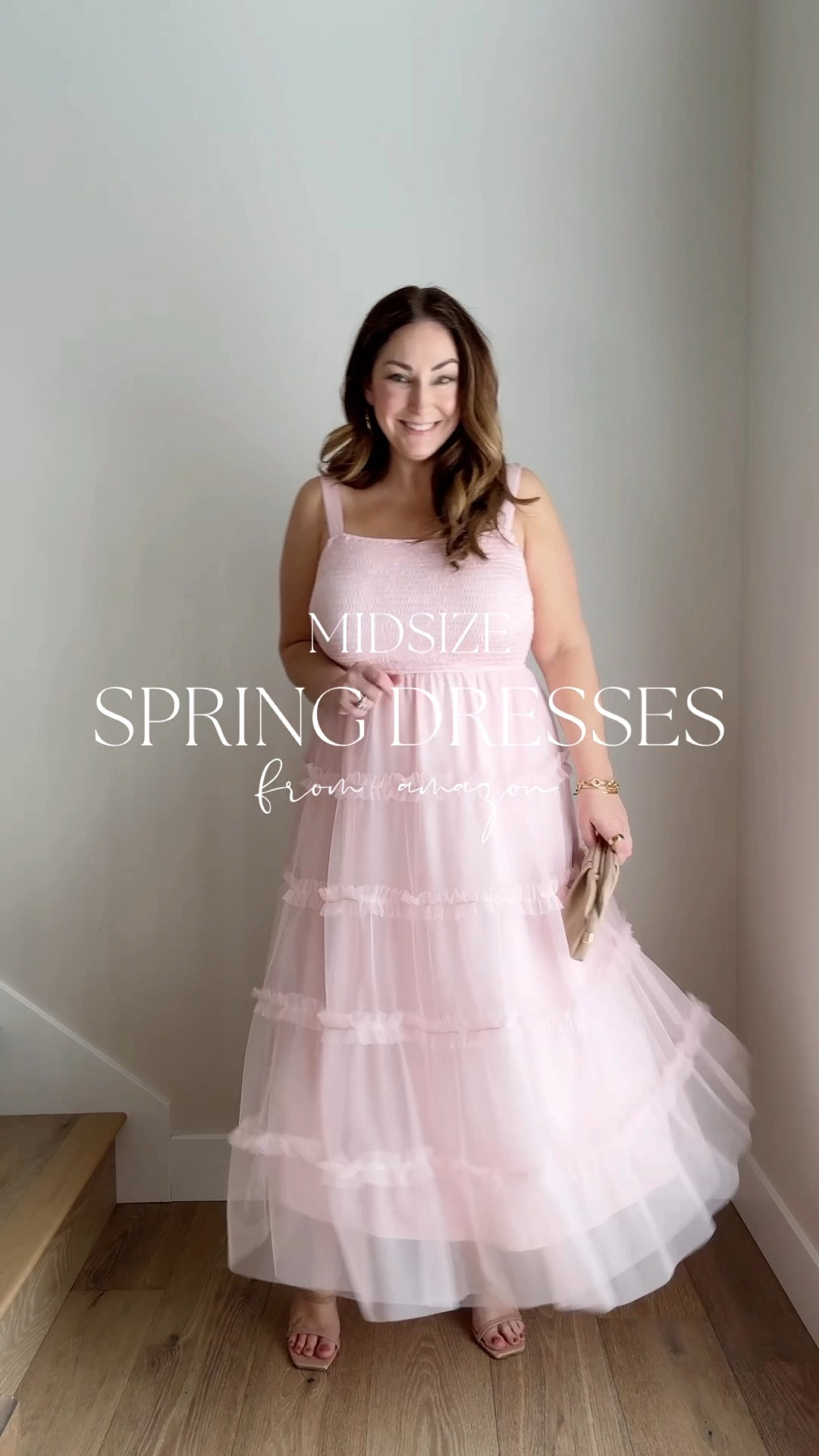 Pink spring dresses from Amazon wearing large 



#LTKOver40 #LTKSeasonal #LTKMidsize