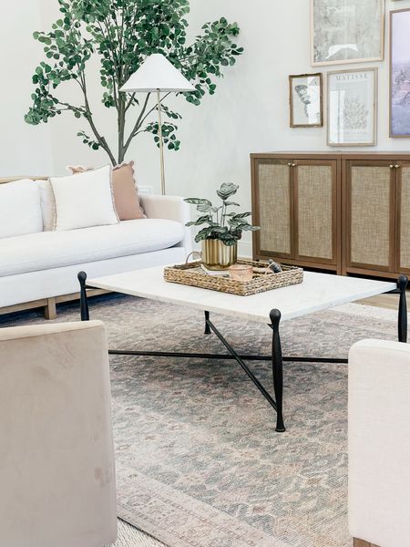 Living room favorites!

THEBLOOMINGNEST coffee table living room sofa tv cabinet faux tree lamp collage rug #LTKhome #LTKstyletip

#LTKSeasonal