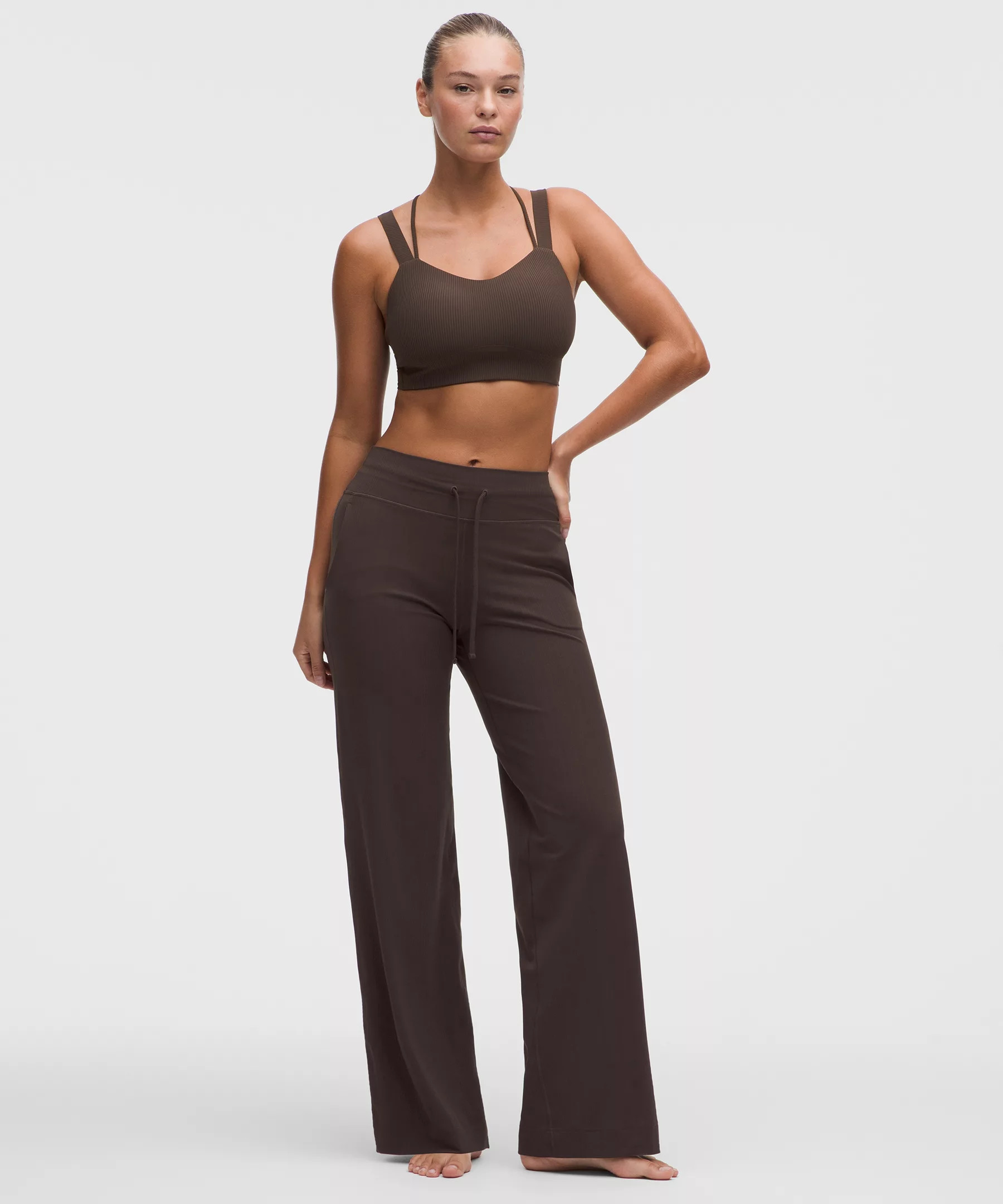 Groove High-Rise Mixed-Rib Wide-Leg Pant | Lululemon (US)