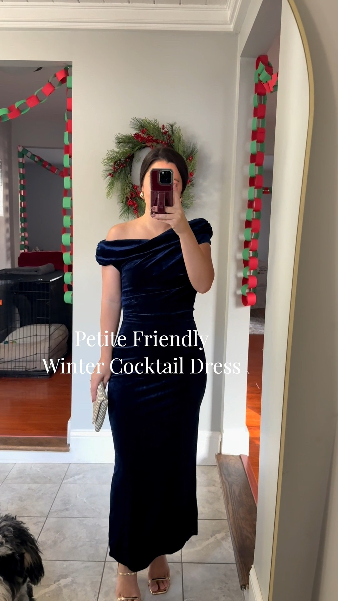 Petite friendly winter cocktail / wedding guest dress! Love this deep navy color for the winter! Selling out fast at Nordstrom, you can also get it directly from ASTR - I linked both options! 

Wearing size xs.

Winter wedding guest dress, winter formal dress, winter cocktail dress, petite dress, navy blue dress, velvet dress, holiday dress, Christmas, navy and gold, off the shoulder dress 

#LTKSeasonal #LTKPetite #LTKHoliday