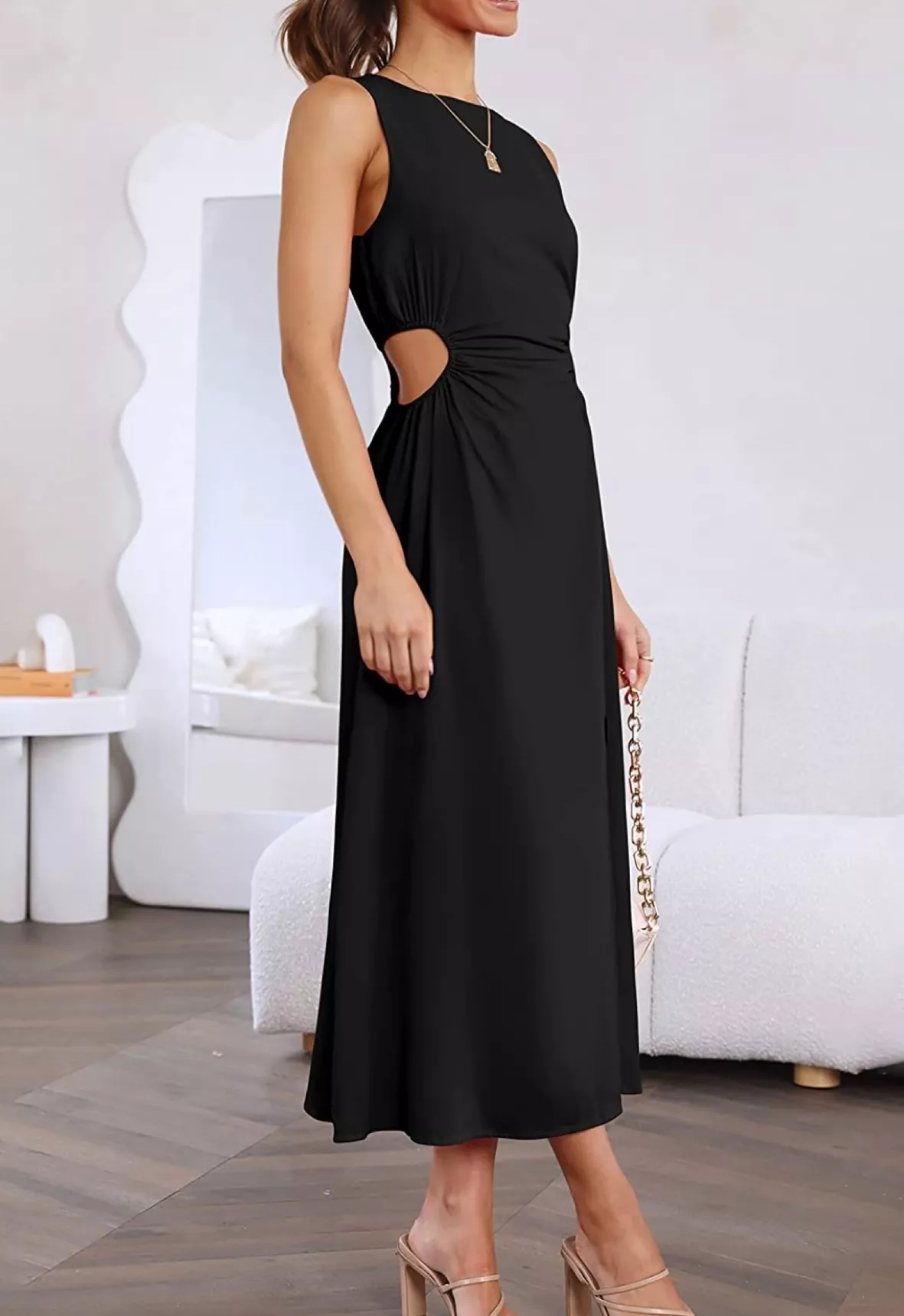 high heels long dress Sherri Hill 55063 | Sherri Hill Dresses this maxi dress also boasts a front train and an open back for a show Strappy Open-Back Long Prom Dress