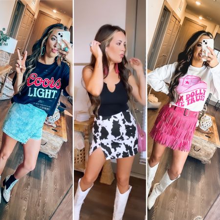 Nashville outfit ideas - concert outfit ideas - western style - cowgirl - skirt - graphic tees - rodeo - cowgirl boots - country music concert - festival
Wear 

#LTKunder100 #LTKSeasonal #LTKstyletip