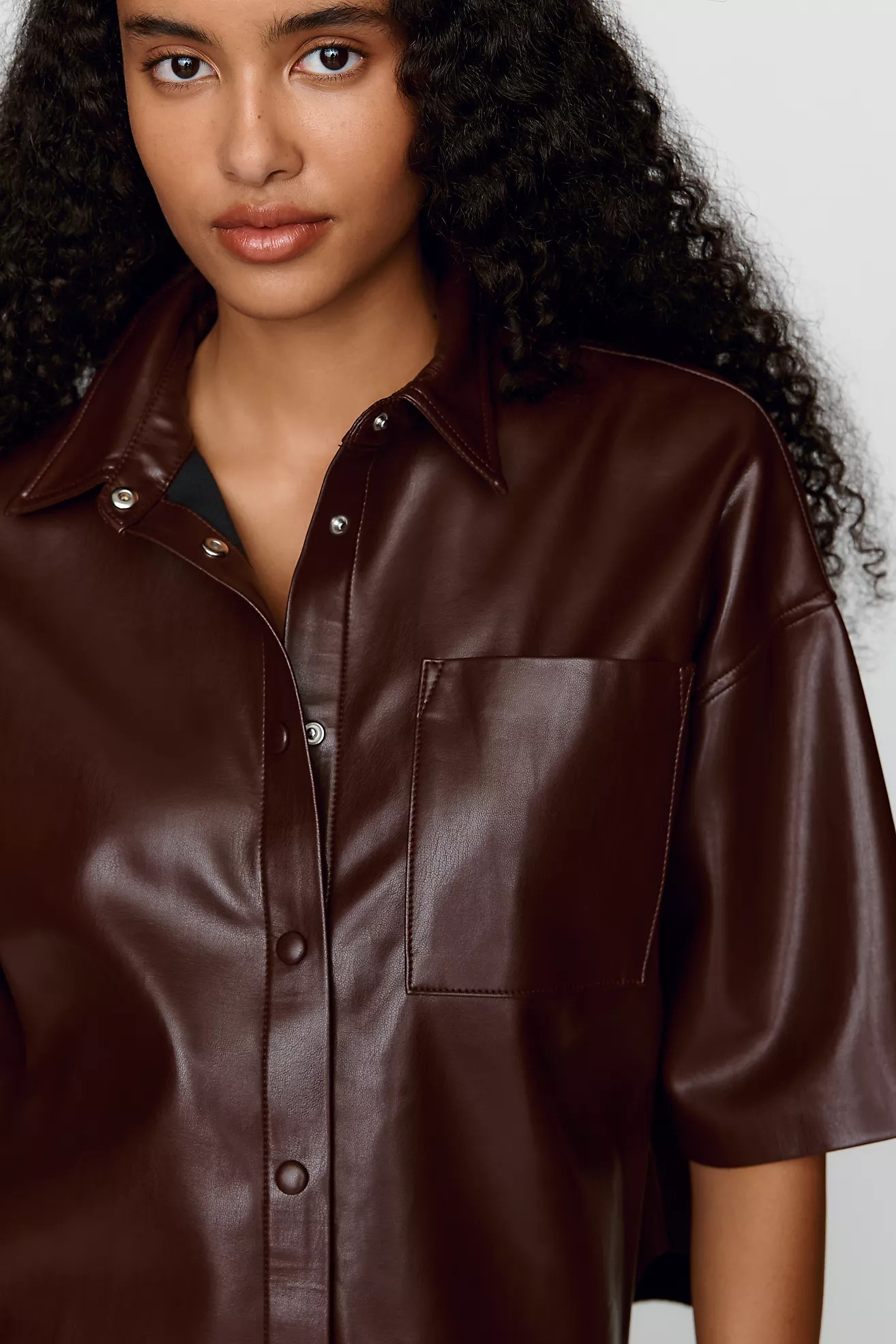 Citizens of Humanity Frances Cropped Cape Shirt | Anthropologie (US)