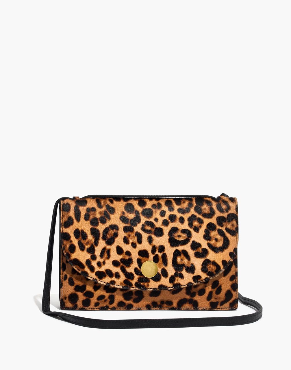 The Slim Convertible Bag in Leopard Calf Hair | Madewell