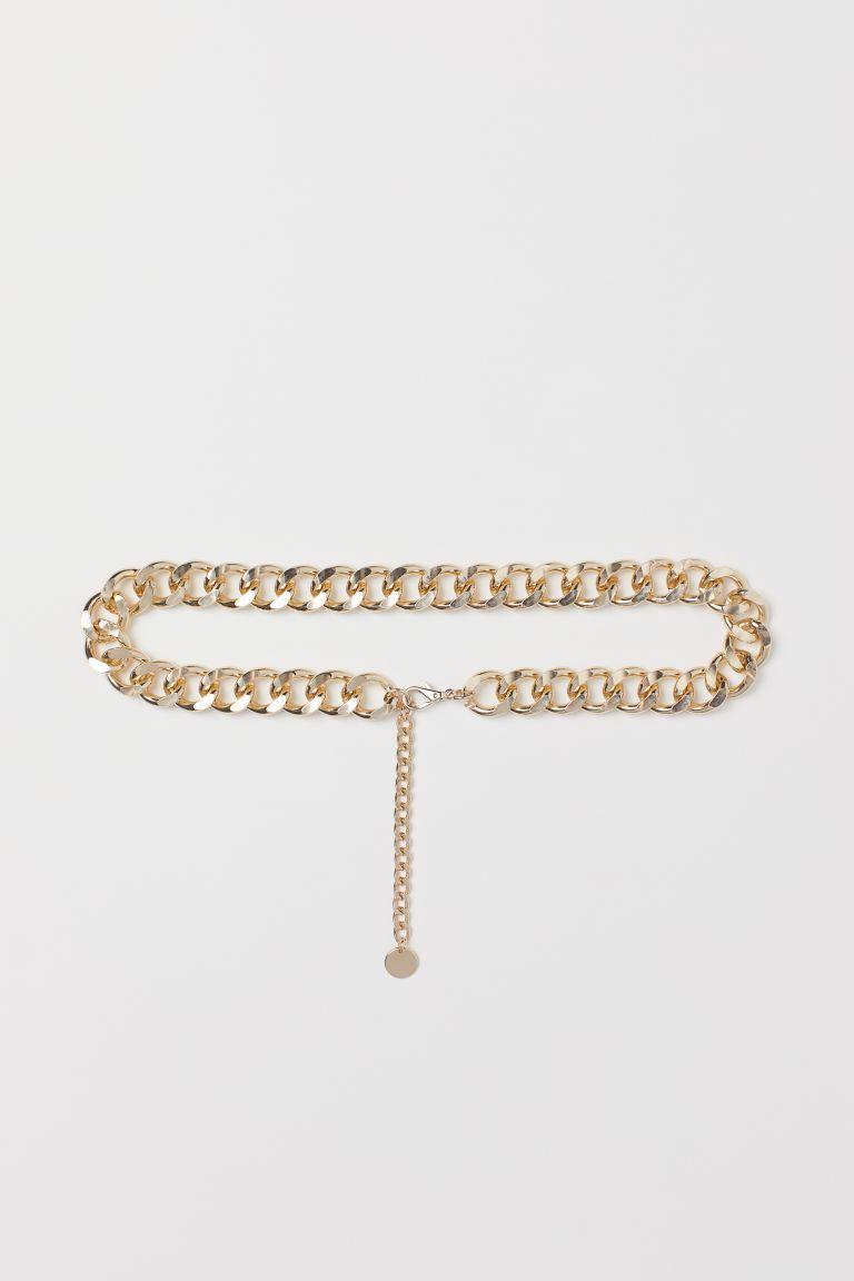Waist belt in metal chain with trigger clasp. Adjustable length. | H&M (US + CA)