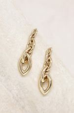 Gradual 18k Gold Plated Chain Link Earrings | Ettika