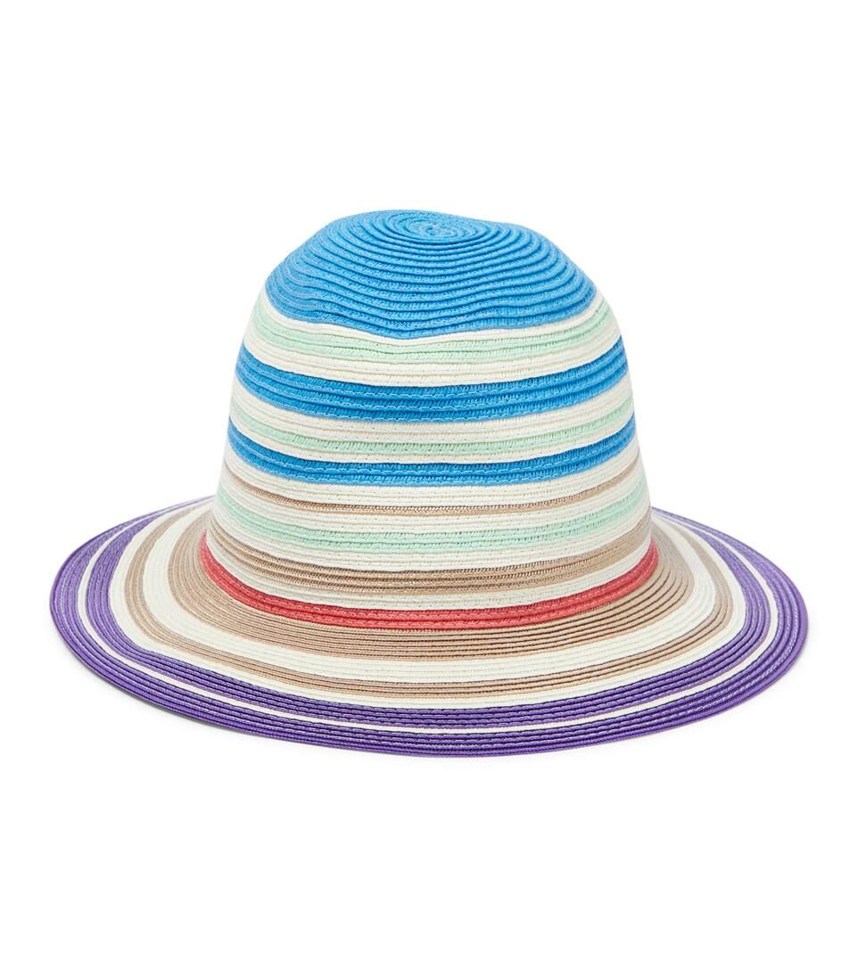 Striped raffia-effect bucket hat | Mytheresa (US/CA)