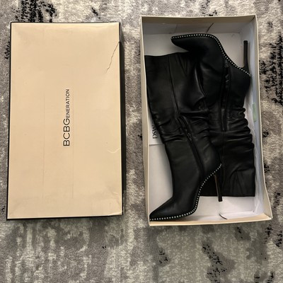BCBGeneration Women's Black Harbi Pointy Toe Genuine Leather Boots Size 7M | eBay US
