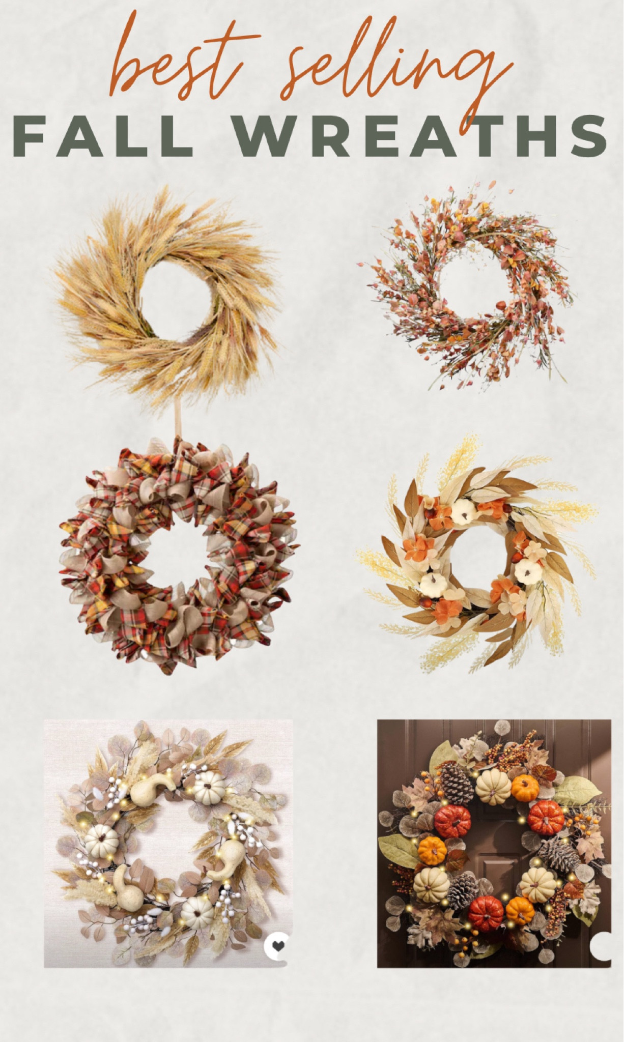 These best-selling fall wreaths are a must have 🍂 These stunning pieces will elevate your seasonal decor. Don’t miss out on adding that perfect touch of fall to your home! #FallWreath #HomeDecor #AutumnVibes #SeasonalDecor #FrontDoorDecor #WreathSeason #CozyHome #FallInspiration #HarvestDecor #DIYDecor #HomeStyling #WarmWelcome #DecorGoals #CrispAir #FallAesthetic #PumpkinSeason #LushDecor #WreathLove #ShopNow #MustHave

#LTKSeasonal #LTKHome #LTKSaleAlert