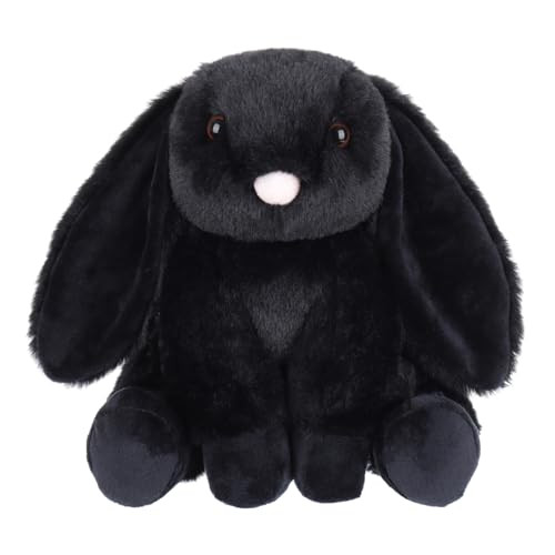 Apricot Lamb Toys Plush Bunny Rabbit Stuffed Animal with Fluffy Soft Ears (Black, Small-8") | Amazon (US)