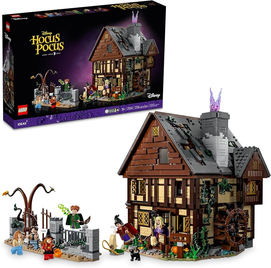 Amazon.com: LEGO Ideas Disney Hocus Pocus: The Sanderson Sisters' Cottage 21341 Collectible Build... | Amazon (US)
