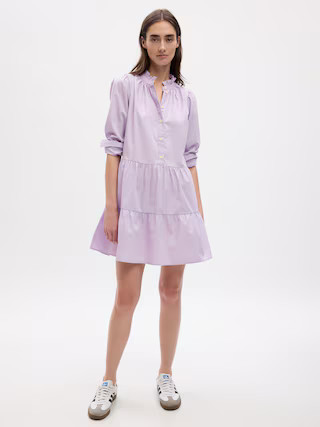 Tiered Mini Shirtdress | Gap (US)