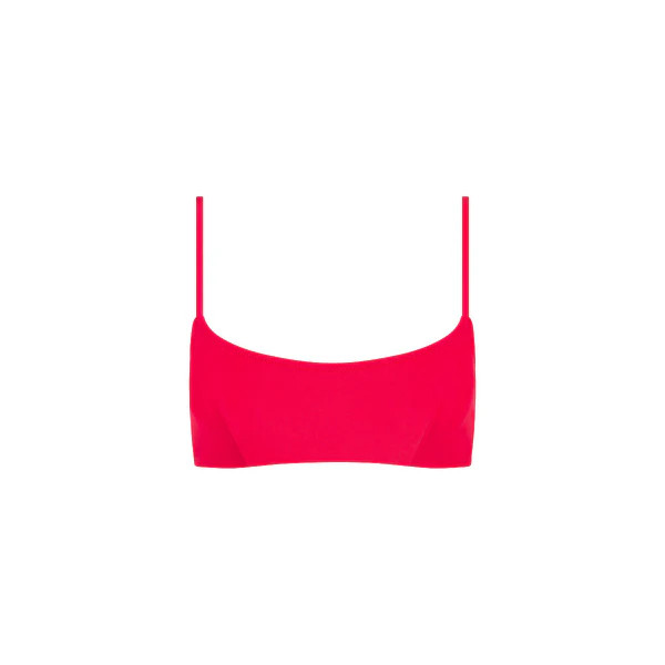 Invisible Underwire Crop Bikini Top - Cherry Crush | Kulani Kinis US
