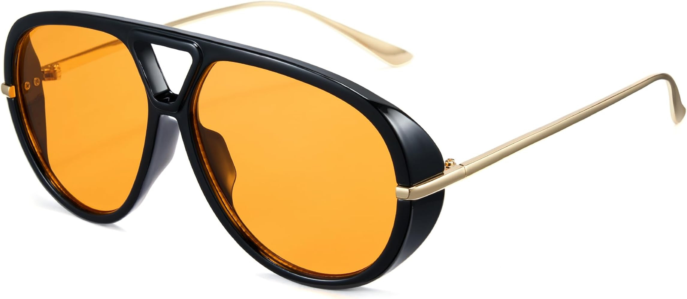 Cyxus Aviator Sunglasses for Women Men Oversized Tangle Free Retro 70s Vintage Trendy 1319 | Amazon (US)