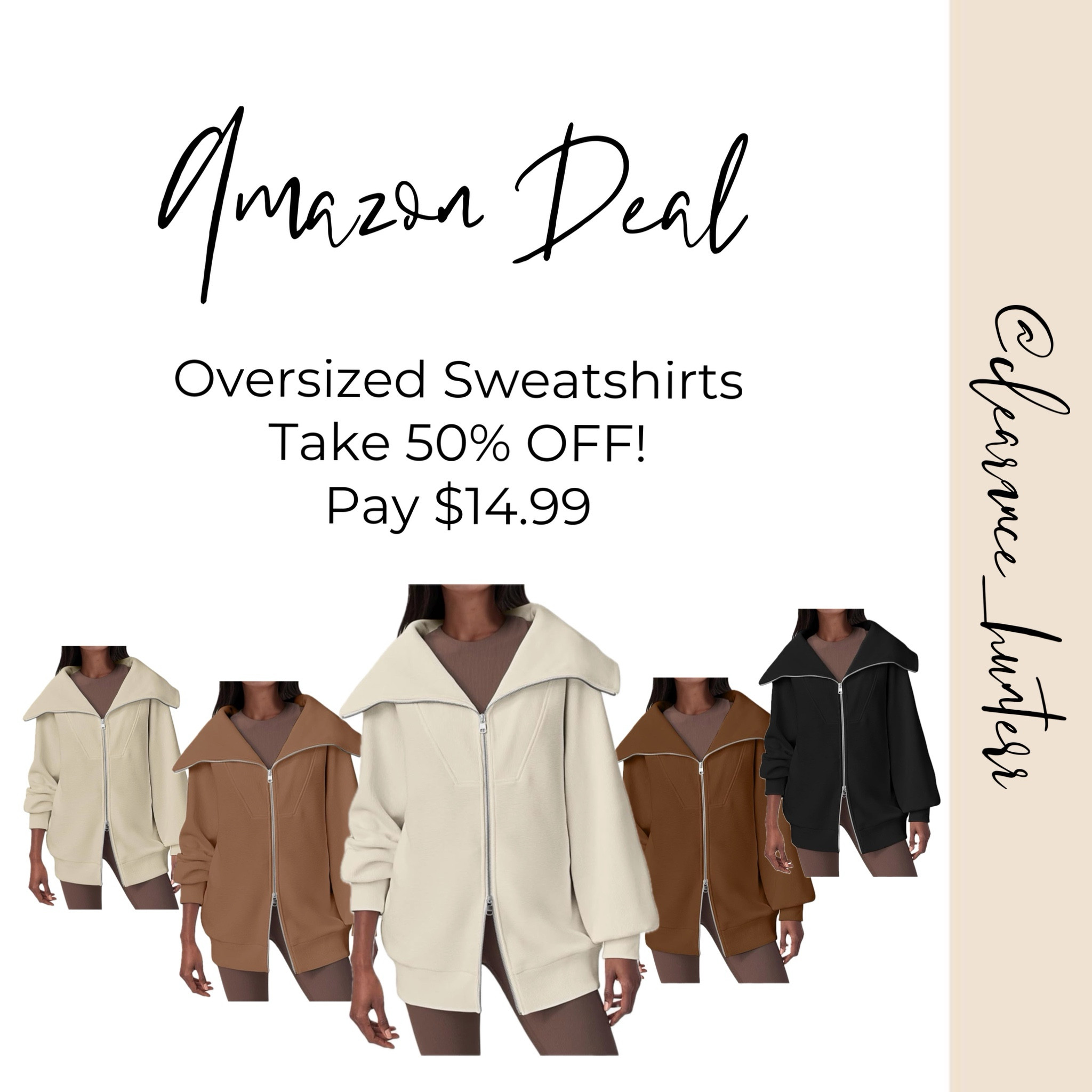 Take 50% OFF on these gorgeous oversized sweatshirts! Pay $14.99!!🏃🏻‍♀️

#LTKFallSale #LTKFindsUnder50 #LTKSeasonal