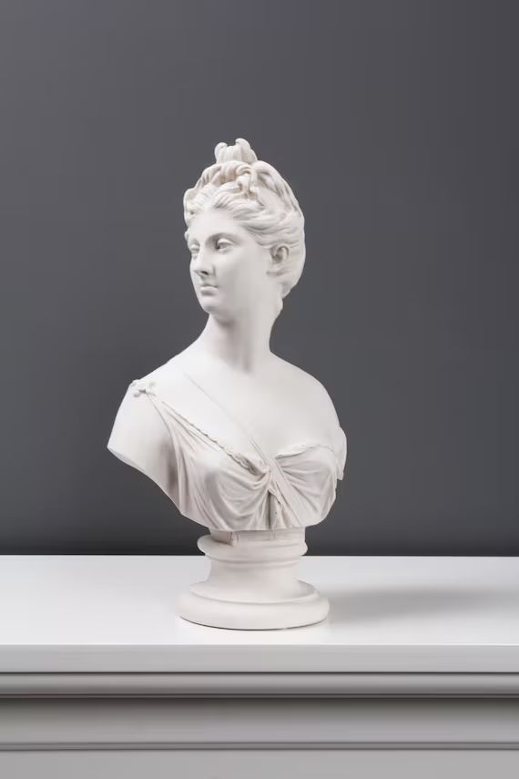 Diana Bust Sculpture  Goddess of Hunting  White 34 Cm/ - Etsy | Etsy (US)
