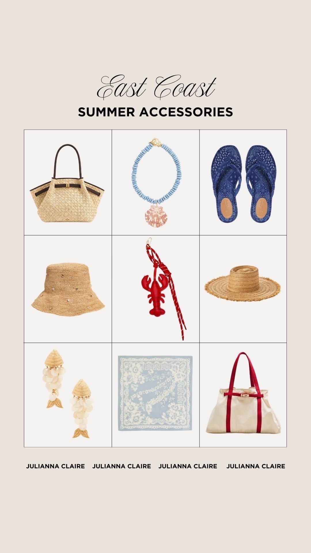 East coast summer accessories!

#LTKSeasonal #LTKootd