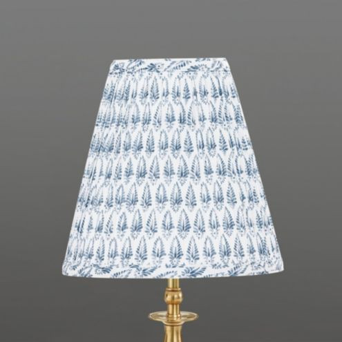 Isla Block Print Pleated Buffet Shade | Ballard Designs, Inc.