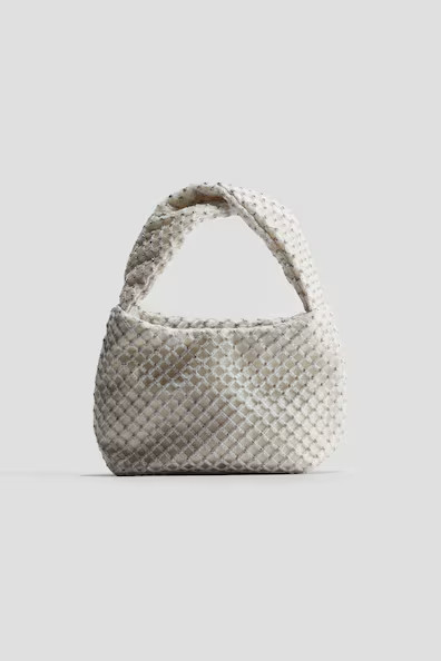 H & M - Glittery Net Handbag - White | H&M (US + CA)