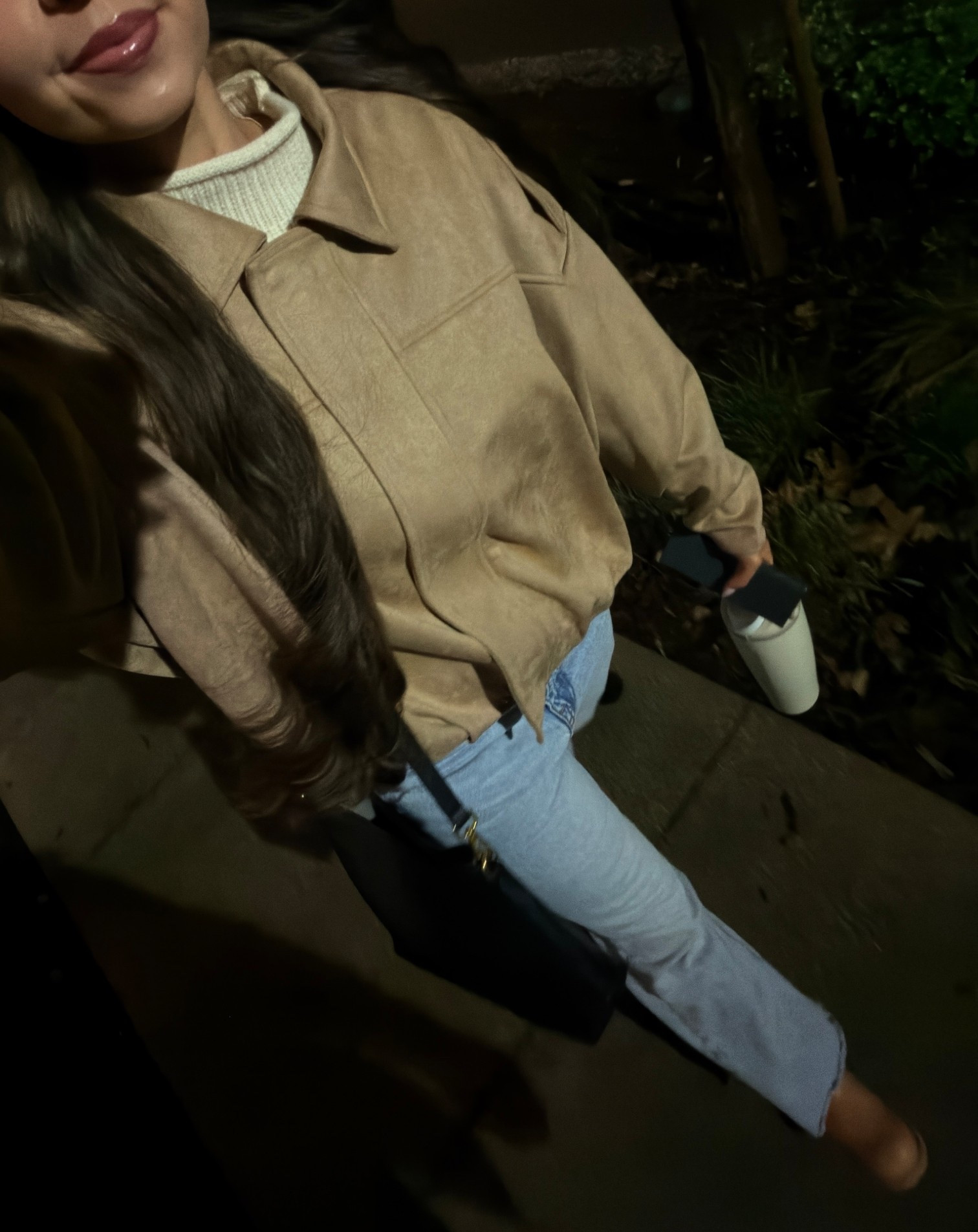Size M in jacket for an oversized fit ✨