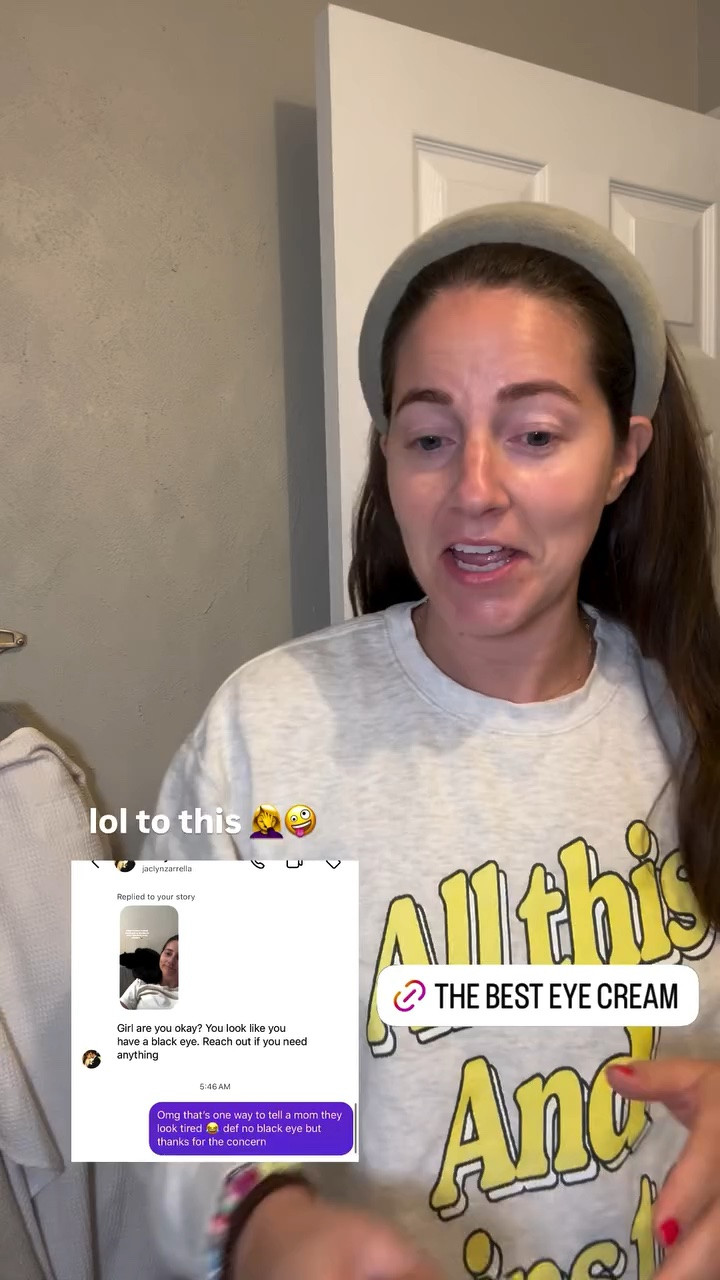 lol to this 🤦‍♀️🤪

The best eye cream ever! Use code LAURENROSE20 for 20% off

#LTKSaleAlert #LTKmomlife
