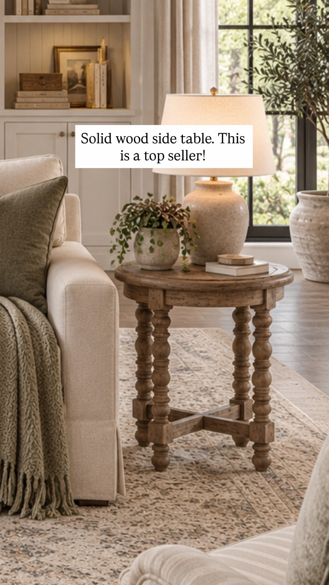 This little side table is such a cozy cottage-style find! 🤎 The turned legs + rustic wood finish give it that collected, vintage-inspired look I love—and it’s the perfect size to tuck next to a sofa or chair.

#LTKHome #LTKSaleAlert