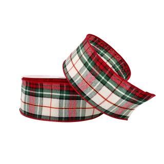 2.5" x 26.6yd. Plaid Wired Ribbon by Celebrate It® | Michaels | Michaels Stores
