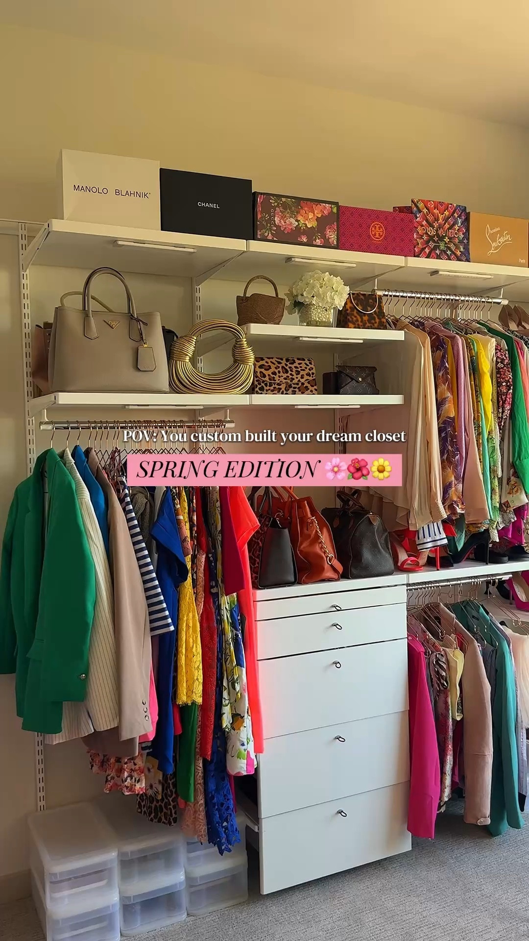 Dream Closet; Spring Edition 🌸🌺🌼✨ #closettour #fyp #viral #fashiotiktok #lachiccouture 

#LTKgrwm #LTKootd #LTKSeasonal