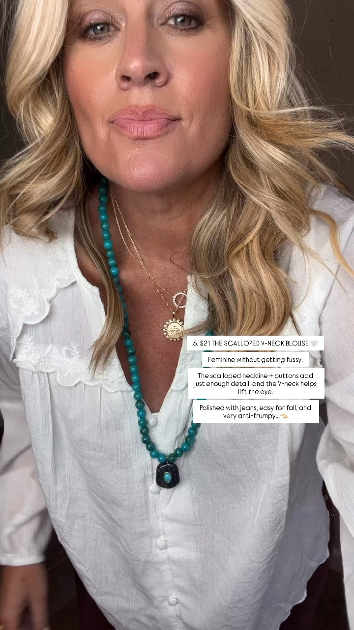 ✨Tap the bell, save and ❤️ start here over 40 fashion, midlife style, midsize fashion and luxury looks for less.  

⬇️Sizing information:
1. Boyfriend jeans 12 tts (size up if in between sizes.) 
2. Barrel jeans 14 size one full size up for relaxed fit
3. Henley large (size up if in between sizes.)
4. Cardigan large (size up if in between sizes.)
5. Boho blouse medium (size down if in between sizes.) 

Don’t buy random Labor Day sale things just because they’re marked down. 😂

I narrowed it down to the pieces I’d actually buy: flattering, wearable, belly-friendly, anti-frumpy, and all Outfit Physics™ approved.

Think boyfriend jeans, barrel jeans, easy fall tops, polished layers, and expensive-looking comfort ... all under $50.

👑 Helping you look good, feel good.-Lindsey Denver   

Check back daily for belly-friendly style, confidence, and Outfit Physics™.

#LTKOver40 #LTKPlusSize #LTKMidsize

Comment SHOP below to receive a DM with the link to this post on my LTK ⬇ https://liketk.it/6mNwN